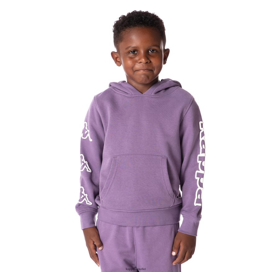 Kappa Kids Kids Logo Avo Hoodie Purple R0HPN8509