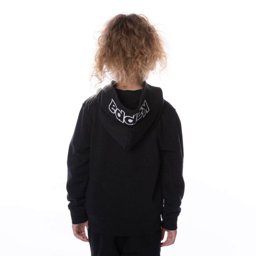 Kappa Kids Kids Logo Covington Hoodie Black Smoke R0HPN8505