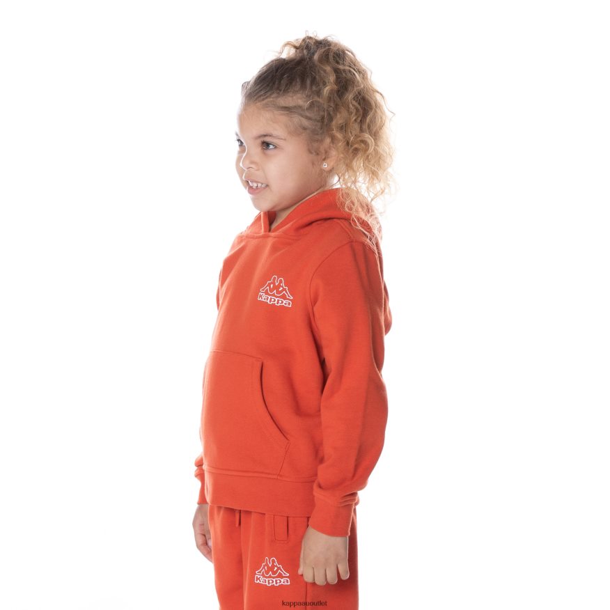 Kappa Kids Kids Logo Covington Hoodie Burnt Orange R0HPN8504