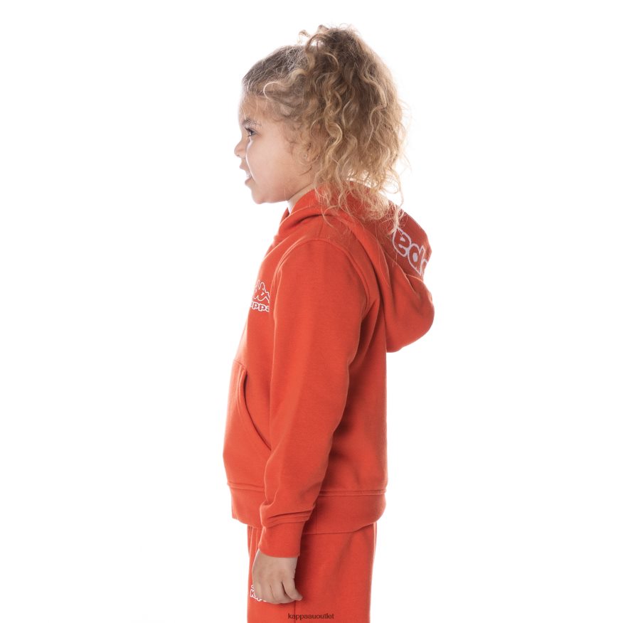 Kappa Kids Kids Logo Covington Hoodie Burnt Orange R0HPN8504