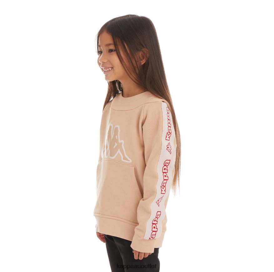 Kappa Kids Kids Logo Tape Apet 2 Hoodie Beige R0HPN8530