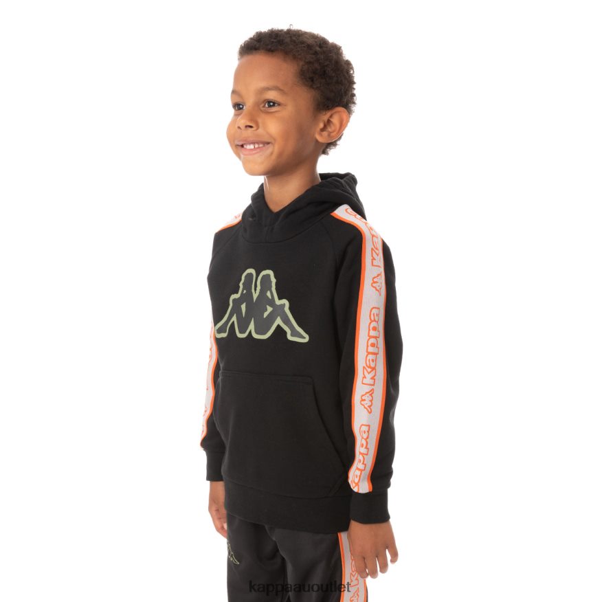 Kappa Kids Kids Logo Tape Apet 2 Hoodie Black R0HPN8547
