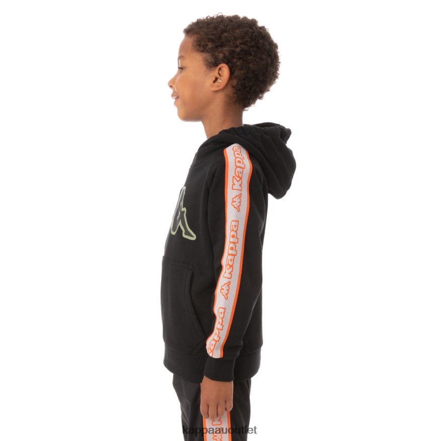 Kappa Kids Kids Logo Tape Apet 2 Hoodie Black R0HPN8547