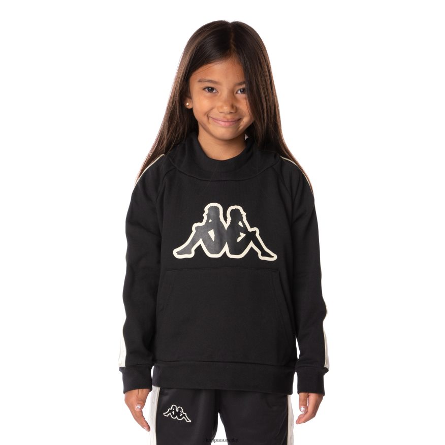 Kappa Kids Kids Logo Tape Apet 2 Hoodie Black Smoke R0HPN8512