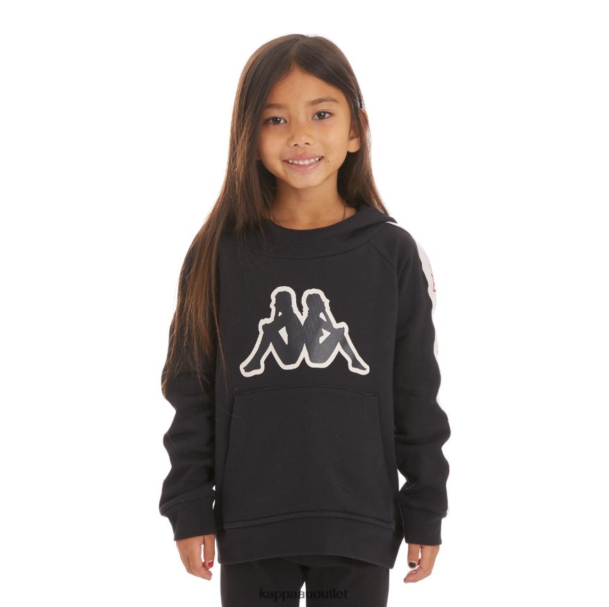 Kappa Kids Kids Logo Tape Apet 2 Hoodie Black Smoke R0HPN8531