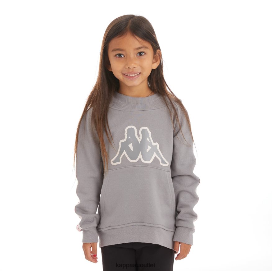 Kappa Kids Kids Logo Tape Apet 2 Hoodie Grey R0HPN8537