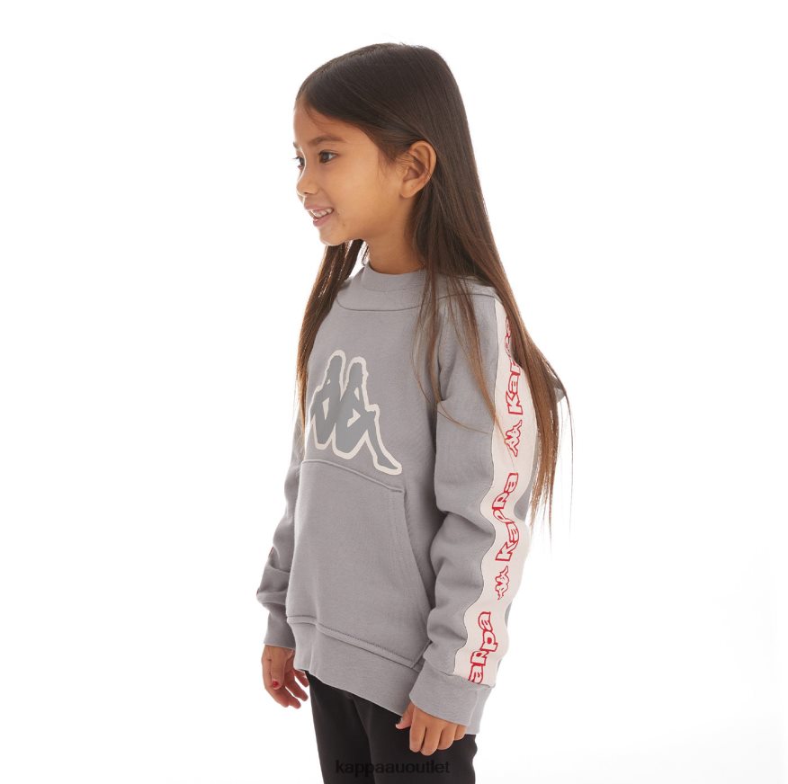 Kappa Kids Kids Logo Tape Apet 2 Hoodie Grey R0HPN8537