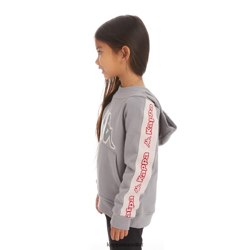 Kappa Kids Kids Logo Tape Apet 2 Hoodie Grey R0HPN8537