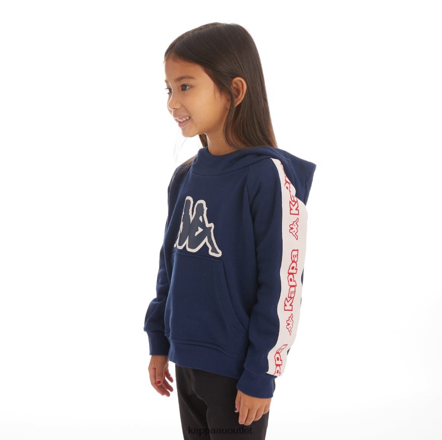 Kappa Kids Kids Logo Tape Apet 2 Hoodie Navy R0HPN8538