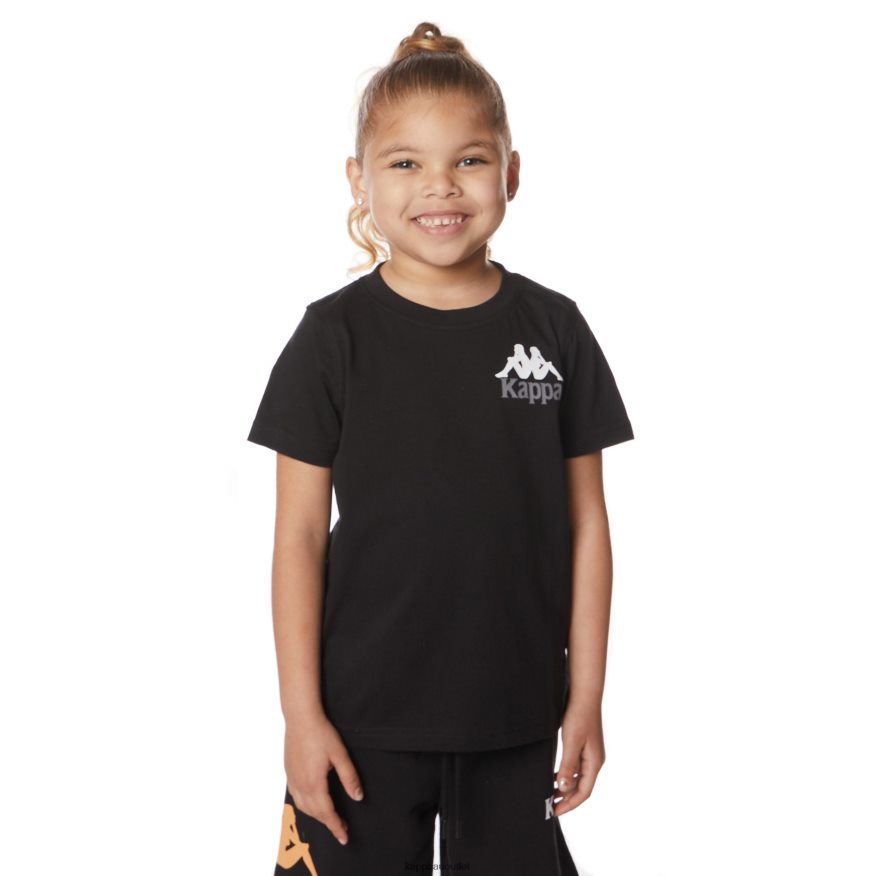 Kappa Kids Kids Authentic Ables T-Shirt Black Jet R0HPN8640