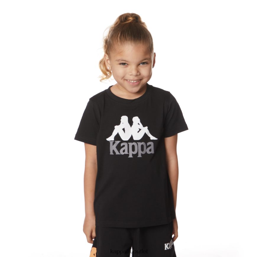 Kappa Kids Kids Authentic Estessi T-Shirt Black Jet R0HPN8643