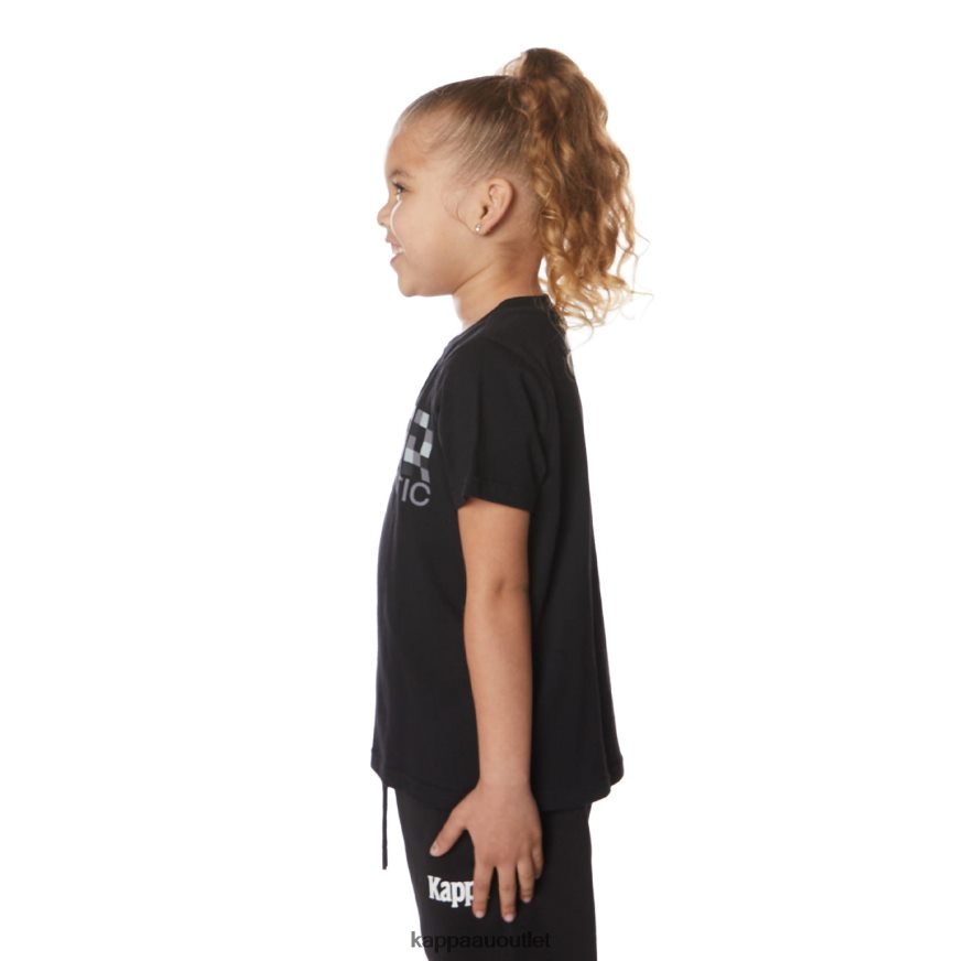Kappa Kids Kids Authentic River T-Shirt Black Jet R0HPN8646