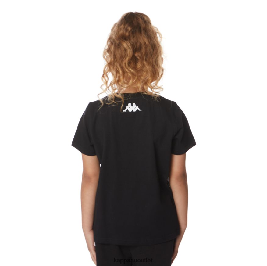 Kappa Kids Kids Authentic River T-Shirt Black Jet R0HPN8646