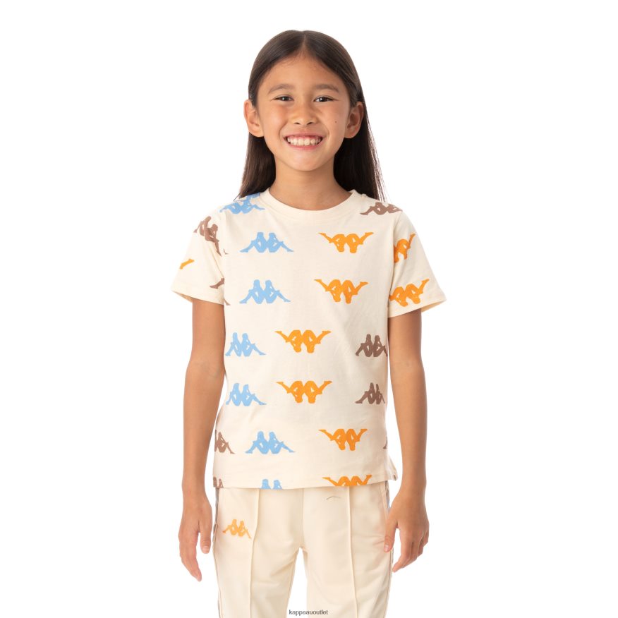 Kappa Kids Kids Authentic Stavoren T-Shirt Beige R0HPN8639
