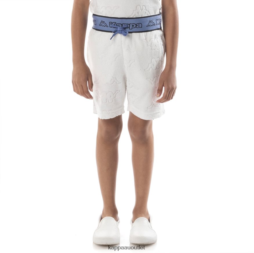 Kappa Kids Kids Logo Tape Eko Shorts White Blue R0HPN8616
