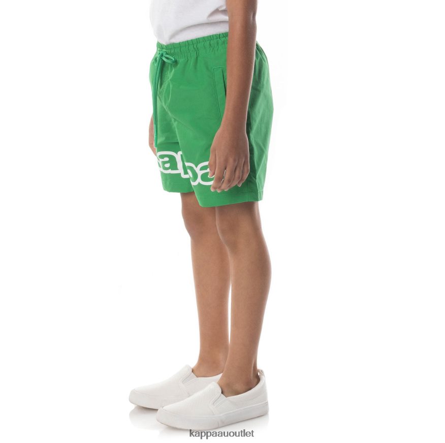 Kappa Kids Logo Tape Dolm Shorts Green R0HPN8623