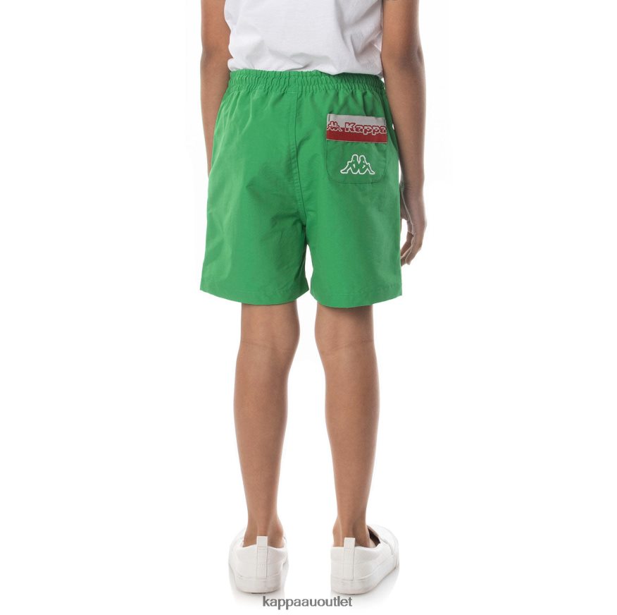 Kappa Kids Logo Tape Dolm Shorts Green R0HPN8623