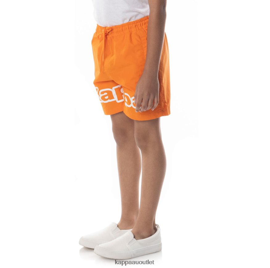 Kappa Kids Logo Tape Dolm Shorts Orange R0HPN8624