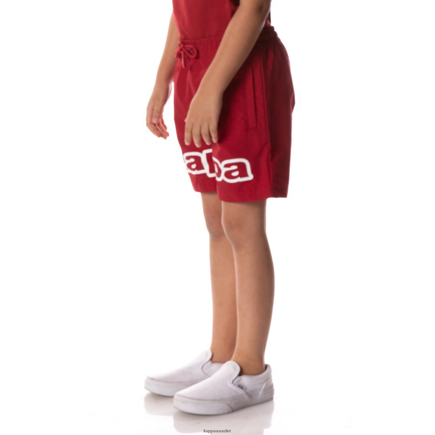 Kappa Kids Logo Tape Dolm Shorts Red R0HPN8622