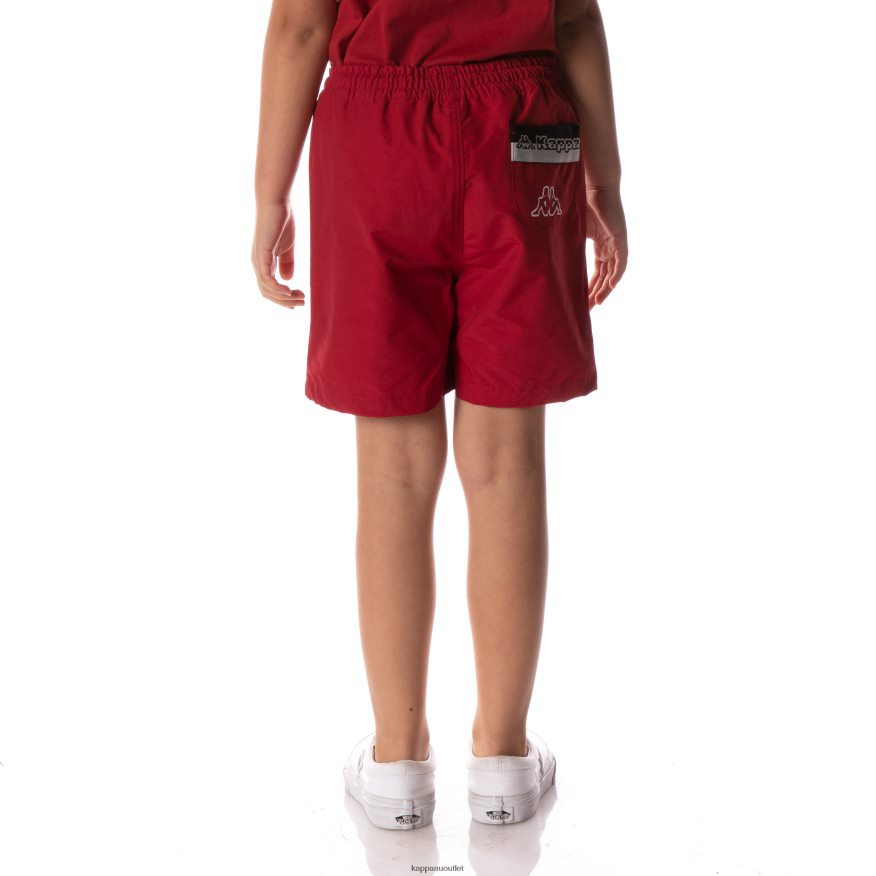 Kappa Kids Logo Tape Dolm Shorts Red R0HPN8622