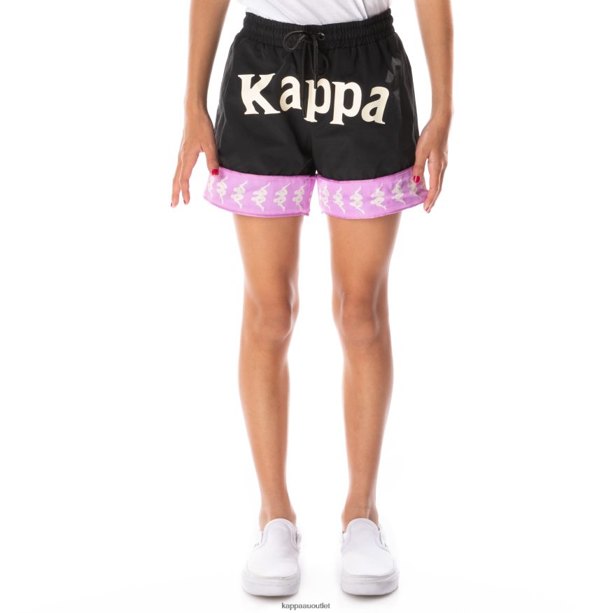 Kappa Kids Kids 222 Banda Calabash 3 Shorts Black Smoke Violet R0HPN8804
