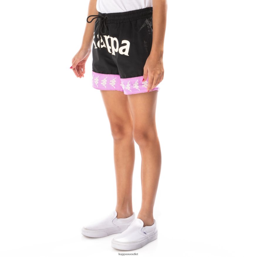 Kappa Kids Kids 222 Banda Calabash 3 Shorts Black Smoke Violet R0HPN8804