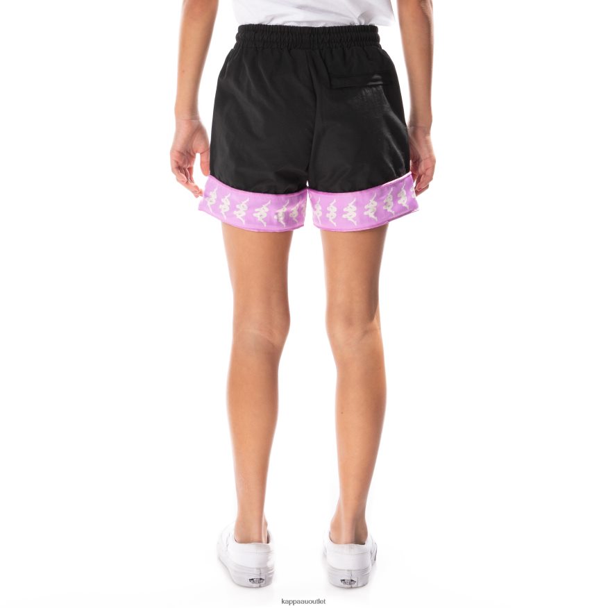 Kappa Kids Kids 222 Banda Calabash 3 Shorts Black Smoke Violet R0HPN8804