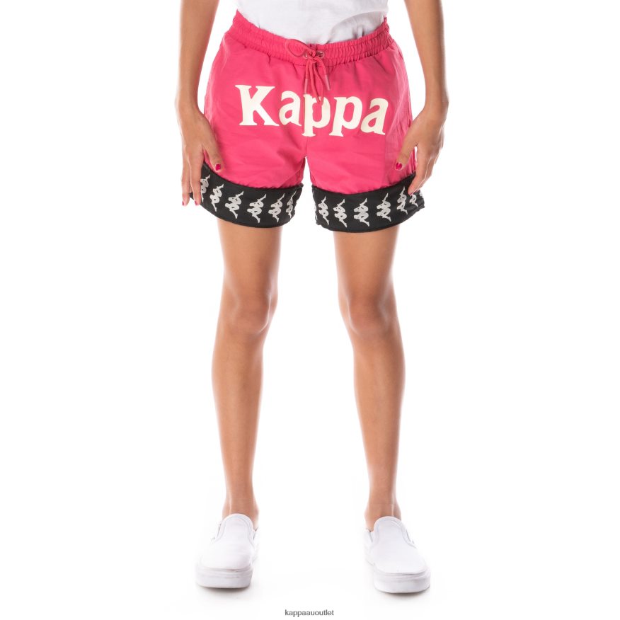 Kappa Kids Kids 222 Banda Calabash 3 Shorts Pink Black R0HPN8803
