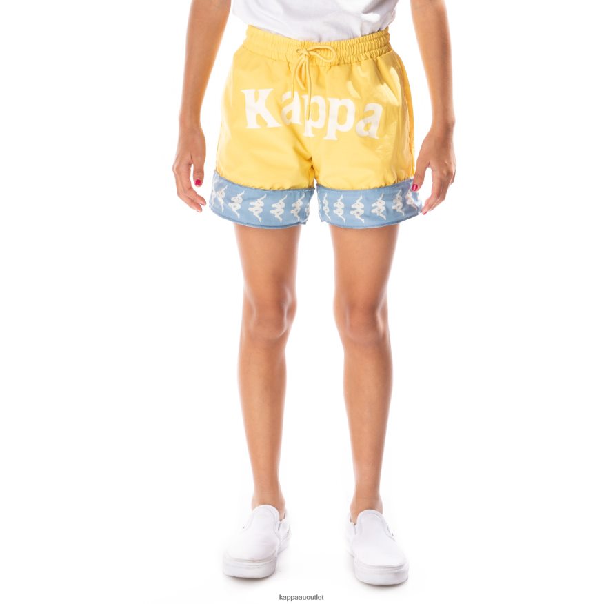 Kappa Kids Kids 222 Banda Calabash 3 Shorts Yellow Light Blue R0HPN8801