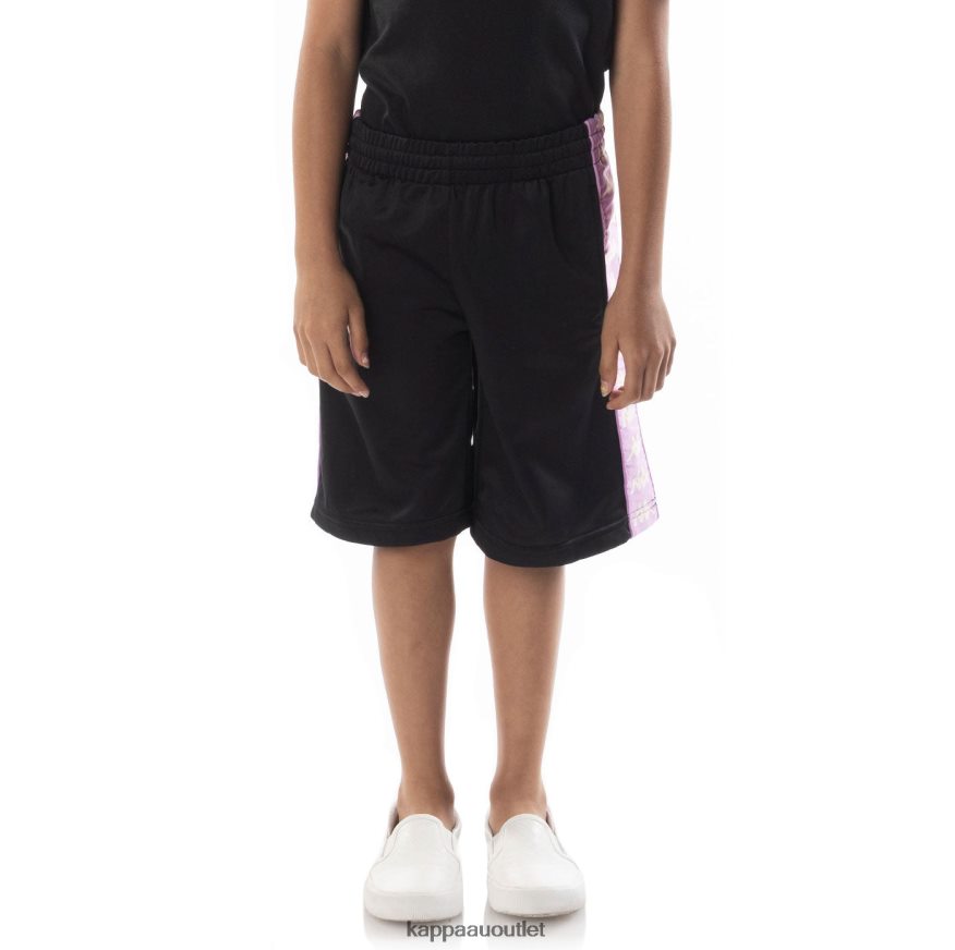 Kappa Kids Kids 222 Banda Treadwellz Shorts Black Smoke Violet R0HPN8808