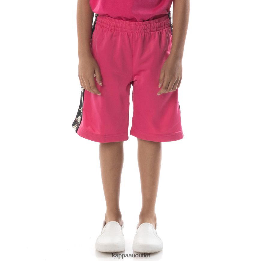 Kappa Kids Kids 222 Banda Treadwellz Shorts Pink Black R0HPN8807