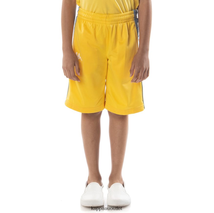 Kappa Kids Kids 222 Banda Treadwellz Shorts Yellow Light Blue R0HPN8805