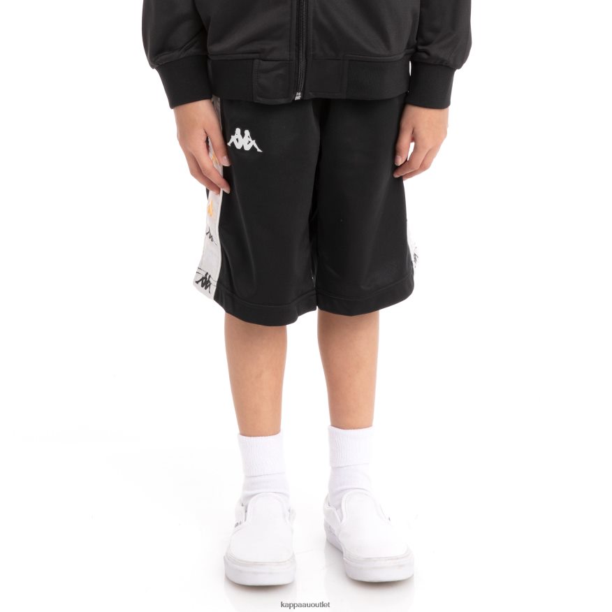 Kappa Kids Kids 222 Banda Treadwellzin 2 Shorts Black Smoke R0HPN8813
