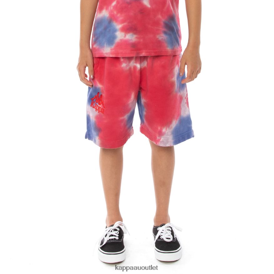 Kappa Kids Kids Authentic Cyntu Tie Dye Shorts Cream Brandy Violet Tie Dye R0HPN8817