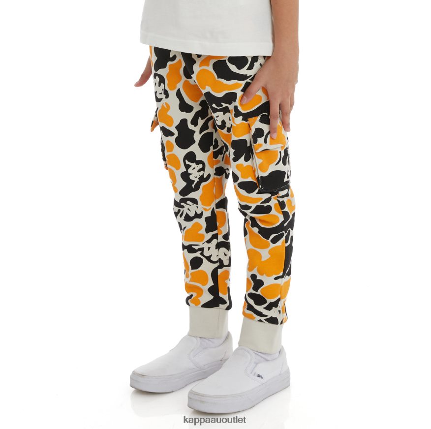 Kappa Kids Kids Authentic Pakot Sweatpants Black Smoke Light Orange R0HPN8580