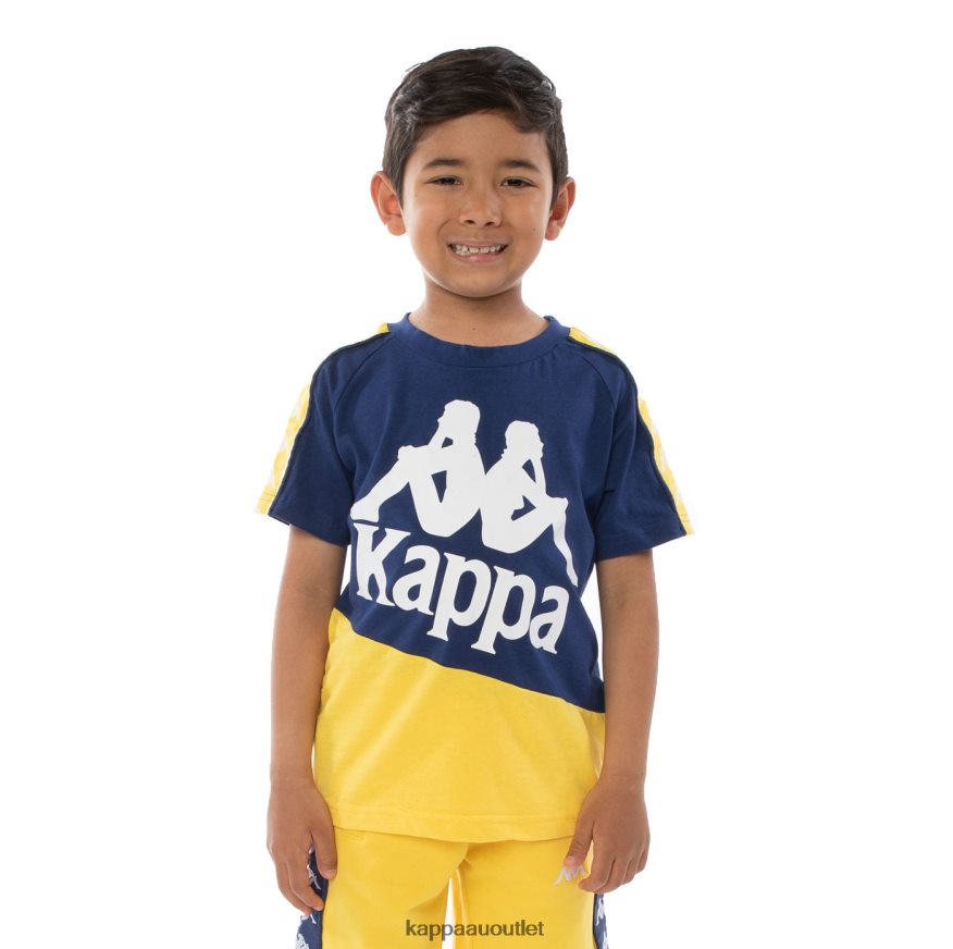 Kappa Kids Kids 222 Banda Baldwin T-Shirt Orange Blue Royal R0HPN8785