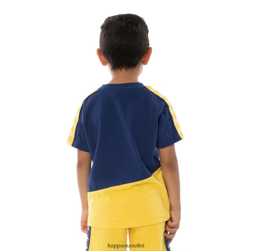 Kappa Kids Kids 222 Banda Baldwin T-Shirt Orange Blue Royal R0HPN8785