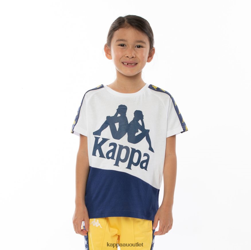 Kappa Kids Kids 222 Banda Baldwin T-Shirt Orange Blue Royal R0HPN8785