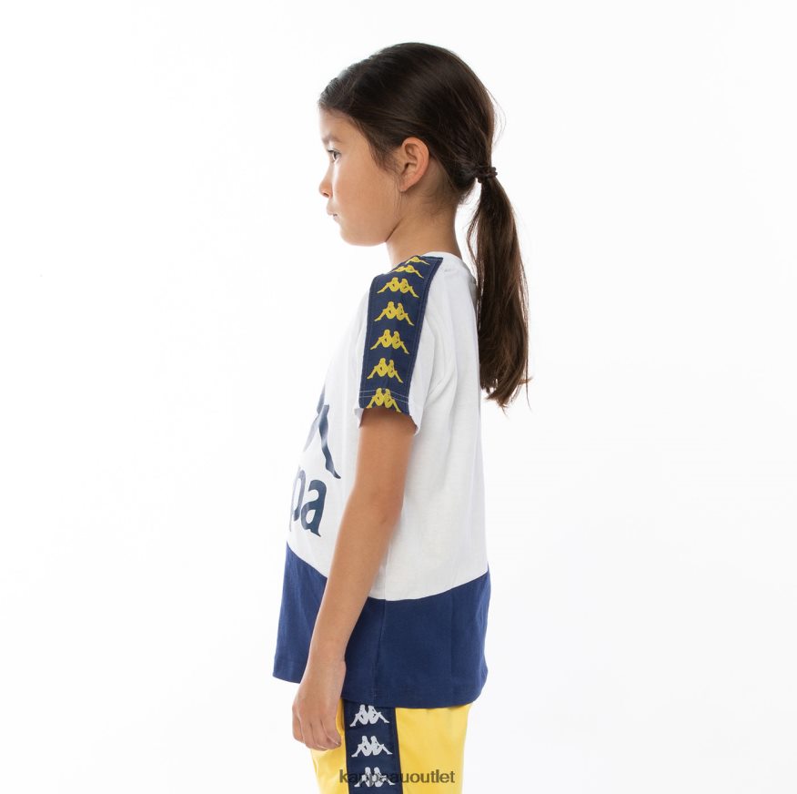 Kappa Kids Kids 222 Banda Baldwin T-Shirt Orange Blue Royal R0HPN8785