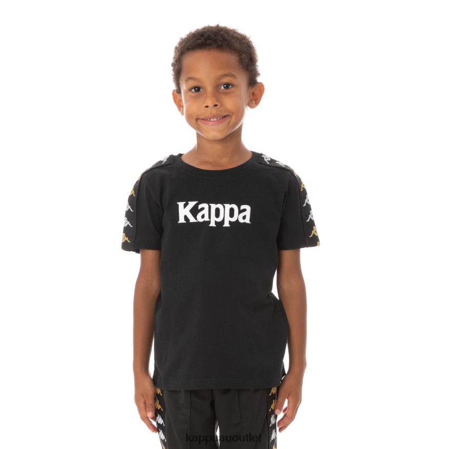 Kappa Kids Kids 222 Banda Bendocin T-Shirt Black Smoke R0HPN8766