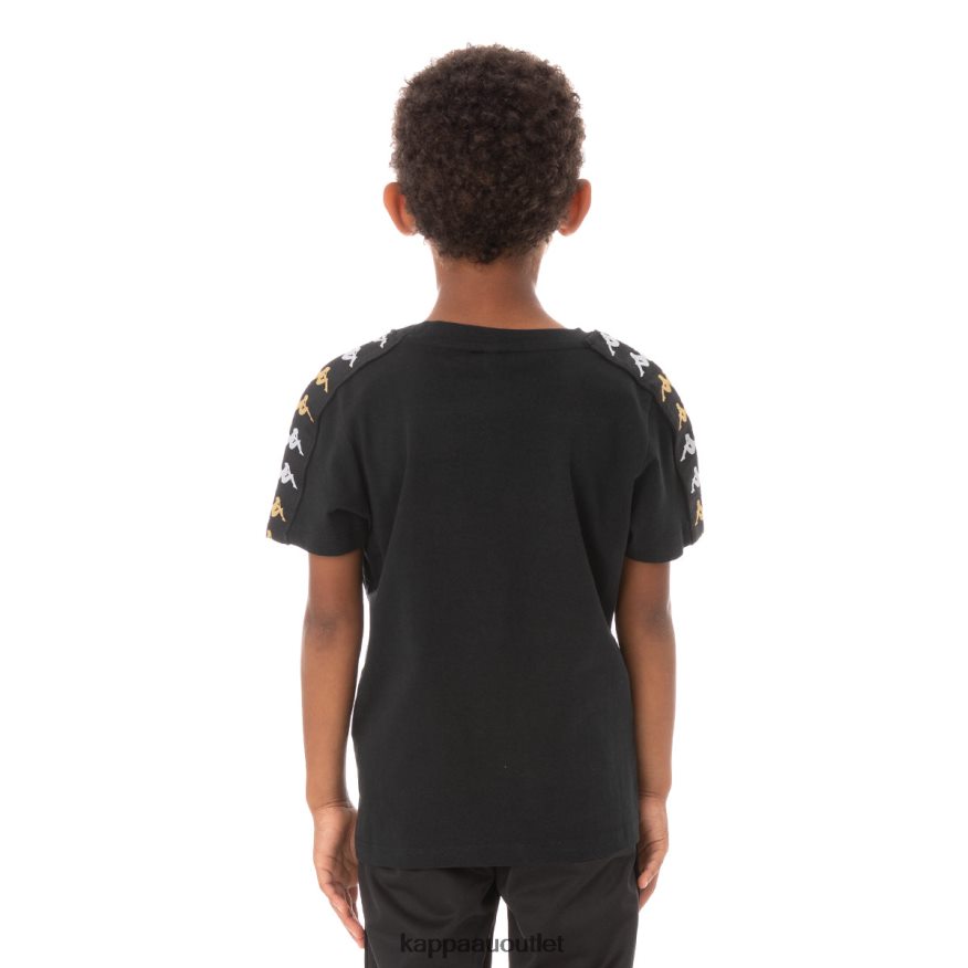 Kappa Kids Kids 222 Banda Bendocin T-Shirt Black Smoke R0HPN8766