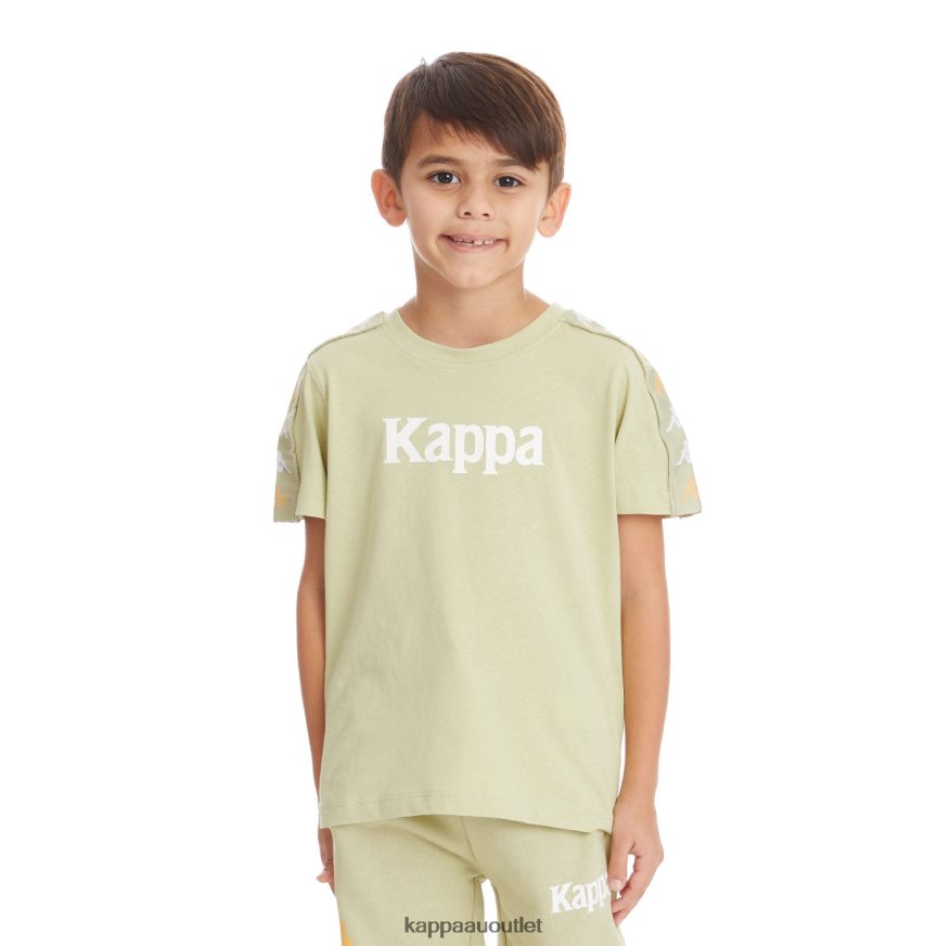 Kappa Kids Kids 222 Banda Bendocin T-Shirt Green Sage R0HPN8746