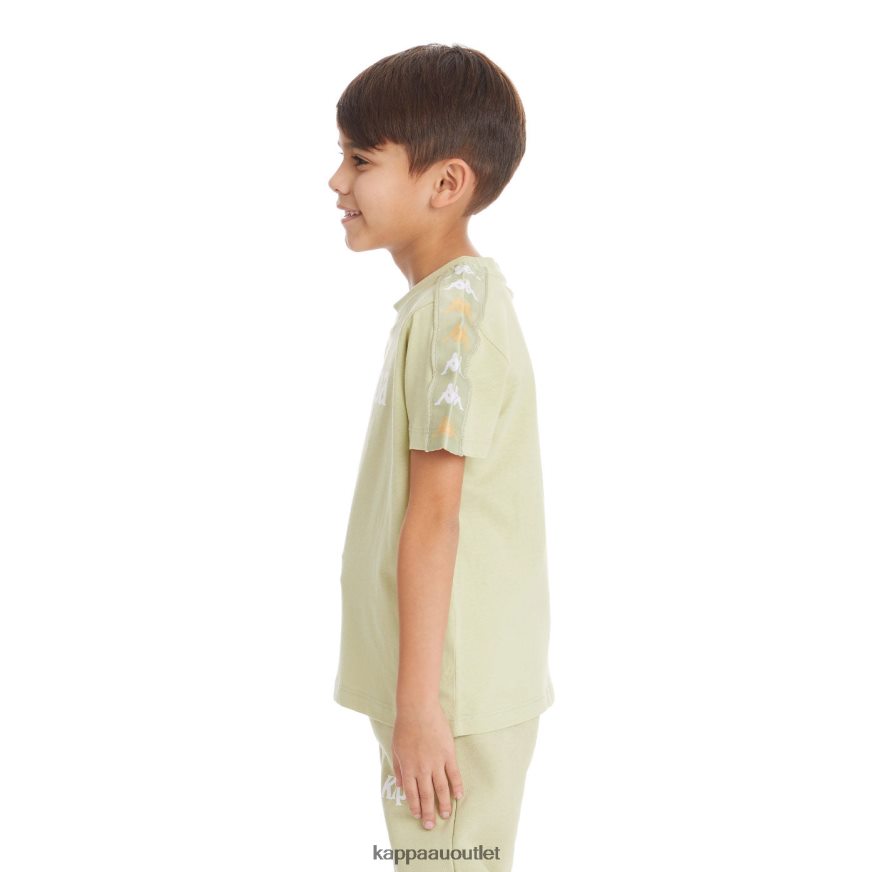 Kappa Kids Kids 222 Banda Bendocin T-Shirt Green Sage R0HPN8746