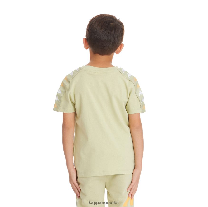 Kappa Kids Kids 222 Banda Bendocin T-Shirt Green Sage R0HPN8746