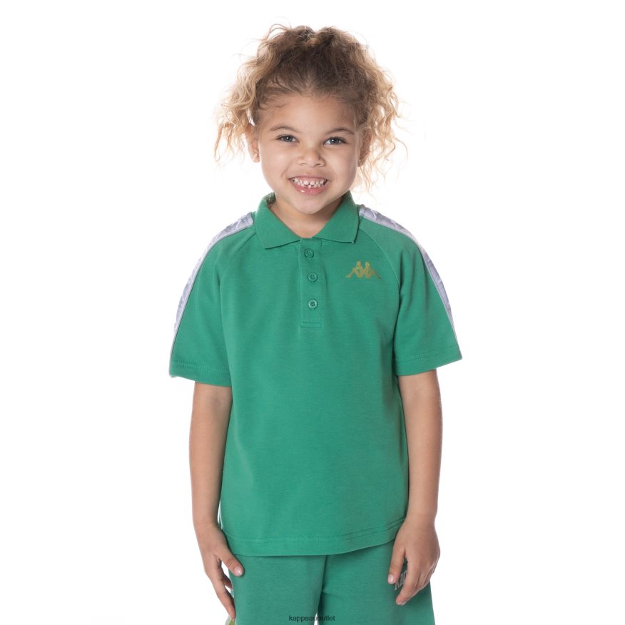 Kappa Kids Kids 222 Banda Calgar Polo GREEN R0HPN8652