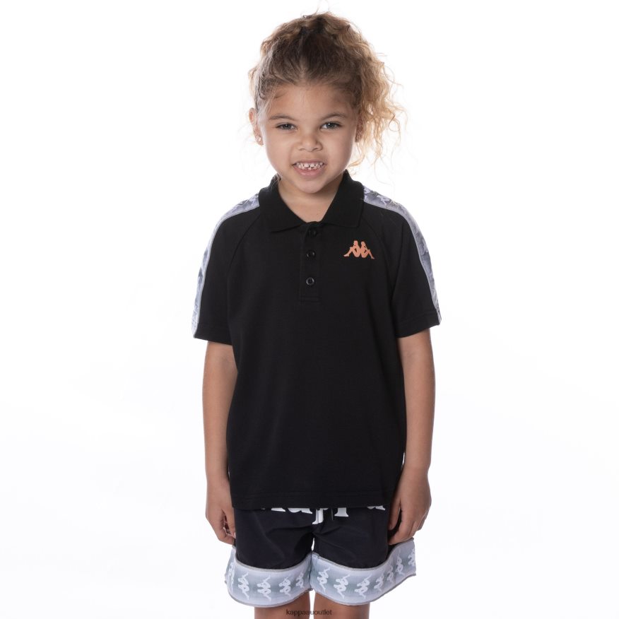 Kappa Kids Kids 222 Banda Calgar Polo Jet Black R0HPN8653