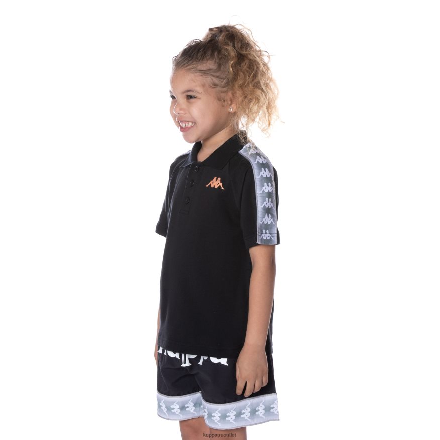 Kappa Kids Kids 222 Banda Calgar Polo Jet Black R0HPN8653