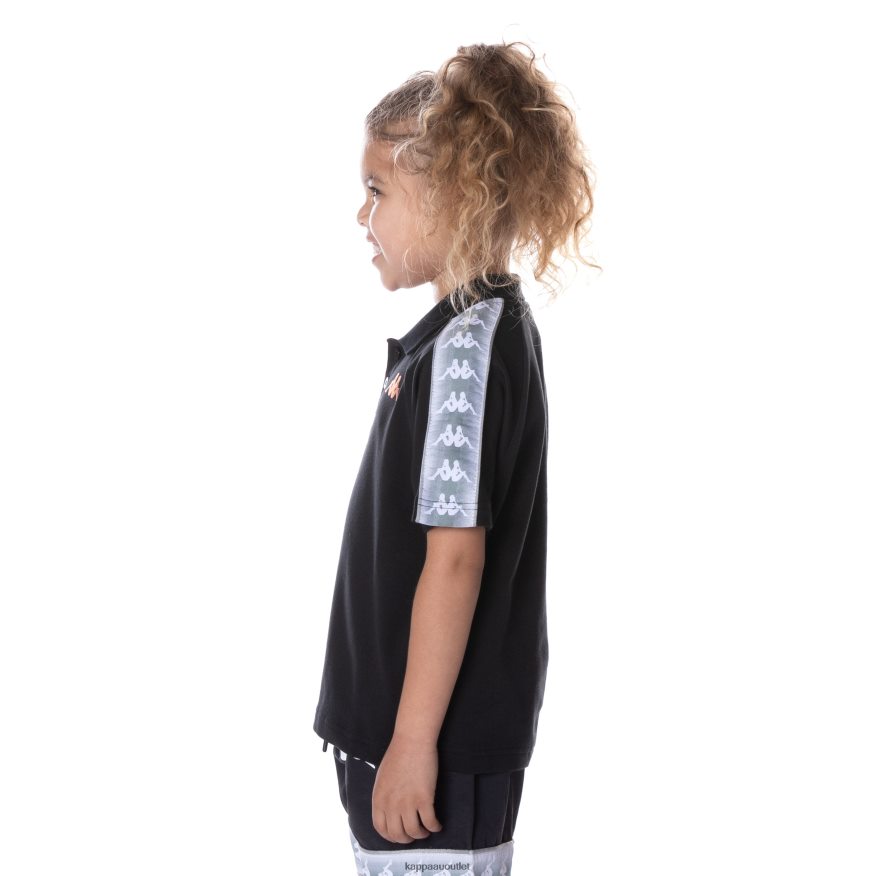 Kappa Kids Kids 222 Banda Calgar Polo Jet Black R0HPN8653