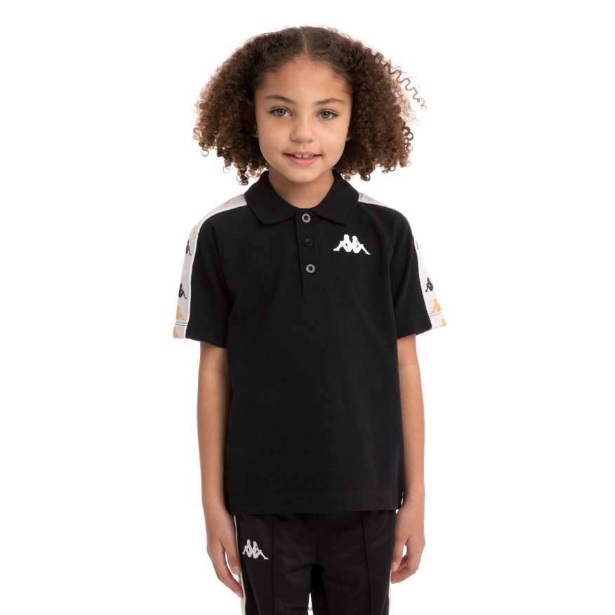 Kappa Kids Kids 222 Banda Calsi 2 Polo Black Smoke R0HPN8734