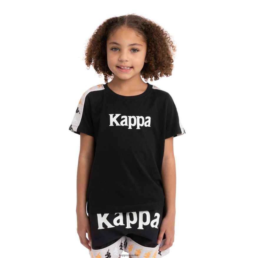 Kappa Kids Kids 222 Banda Deto 2 T-Shirt Black Smoke R0HPN8733